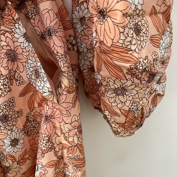 J. Crew pink flower poplin baby doll mini dress - Picture 4 of 7